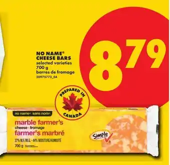 No Frills NO NAME CHEESE BARS offer