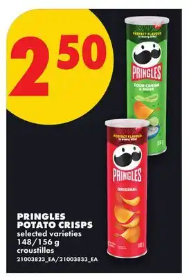 No Frills PRINGLES POTATO CRISPS, 148/156 G offer