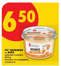 No Frills PC HUMMUS or DIPS offer
