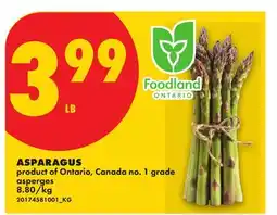 No Frills ASPARAGUS offer