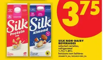 No Frills SILK NON-DAIRY BEVERAGES, 1.75/1 offer