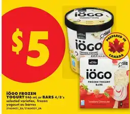 No Frills iÖGO FROZEN YOGURT, 946 mL or BARS, 4/8's offer