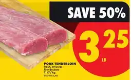 No Frills PORK TENDERLOIN offer