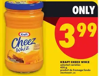 No Frills KRAFT CHEEZ WHIZ offer