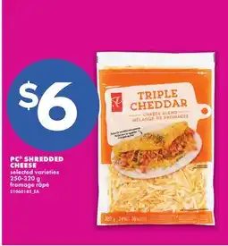 No Frills PC SHREDDED CHEESE offer