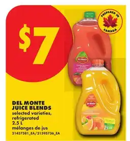 No Frills DEL MONTE JUICE BLENDS offer