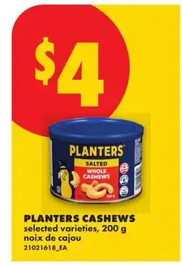 No Frills PLANTERS CASHEWS offer