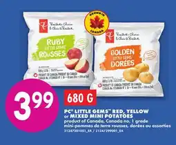 No Frills PC LITTLE GEMS RED, YELLOW or MIXED MINI POTATOES offer