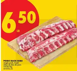 No Frills PORK BACK RIBS offer