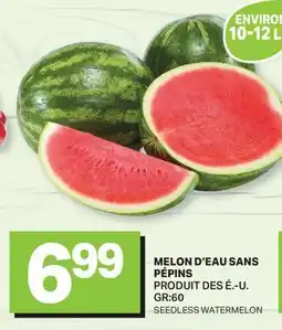 L'Intermarché MELON D'EAU SANS PÉPINS | SEEDLESS WATERMELON offer