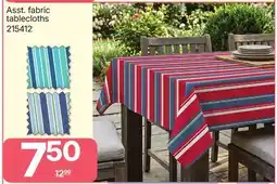 Rossy COLLECTION RAYÉ Asst. fabric tablecloths offer