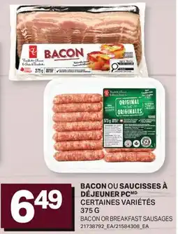 L'Intermarché BACON OU SAUCISSES À DÉJEUNER | BACON OR BREAKFAST SAUSAGES offer