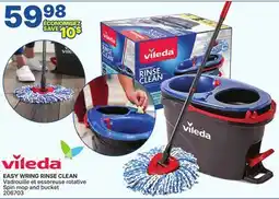 Rossy Vileda EASY WRING RINSE CLEAN Spin mop and bucket offer