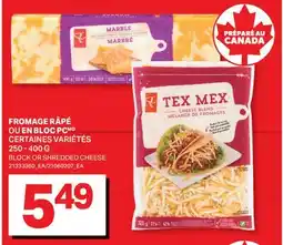 L'Intermarché FROMAGE RÂPÉ OU EN BLOC | BLOCK OR SHREDDED CHEESE offer