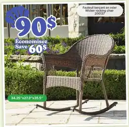 Rossy Wicker rocking chair offer