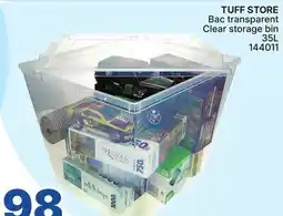 Rossy TUFF STORE Clear storage bin offer