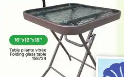 Rossy Folding glass table offer