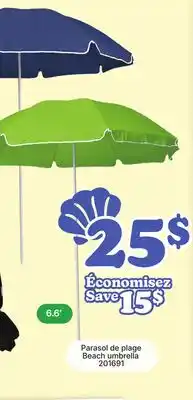Rossy Beach umbrella offer
