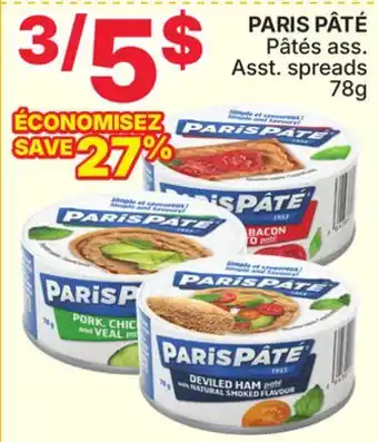 Rossy PARIS PÂTÉ Asst. spreads offer