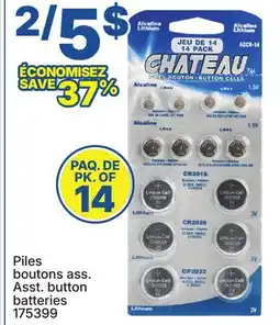 Rossy Asst. button batteries offer