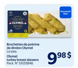 Walmart Olymel turkey breast skewers offer