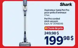 Walmart Shark Pet Pro corded stick vacuum offer