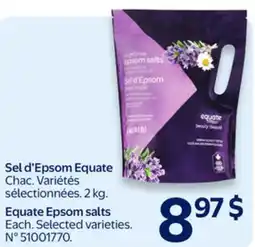 Walmart Equate Epsom salts offer