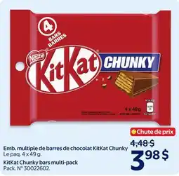 Walmart KitKat Chunky bars multi-pack Pack. NO 30022602 offer