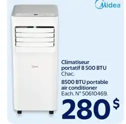 Walmart Midea 8500 BTU portable air conditioner offer