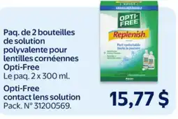 Walmart Opti-Free contact lens solution offer