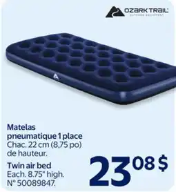 Walmart OZARK TRAIL Twin air bed offer