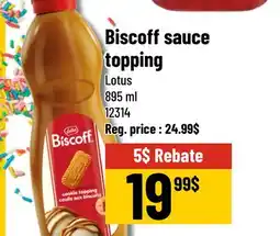 Mayrand Biscoff sauce topping Lotus offer