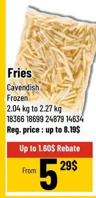 Mayrand Fries Onion rings Cavendish offer