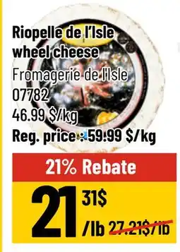 Mayrand Riopelle de l'Isle wheel cheese offer