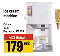 Mayrand Ice cream machine Cuisinart offer