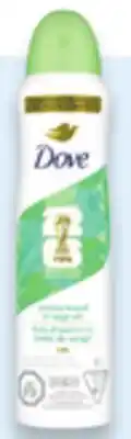 Walmart Dove antiperspirant dry spray offer