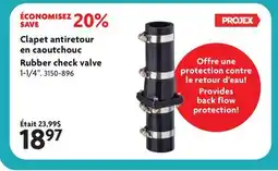Home Hardware Rubber check valve offer