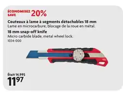 Home Hardware 18 snap-off knife offer