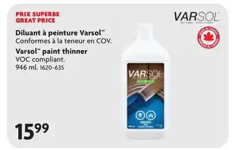 Home Hardware paint thinner offer