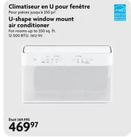 Home Hardware U-shape window mount air conditioner offer