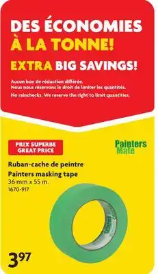 Home Hardware Painters masking tape offer