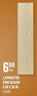 Canac Laminated Pine Board offer