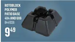 Canac Rotoblock Polymer Patio Base 4x4and6x6 offer