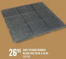 Canac Anti-Fatigue Rubber Black Mat 36 in. x 36 in offer