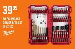 Canac MILWAUKEE 50-Pc. Impact Driver Bits Set offer