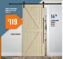 Canac Sliding Door Handle offer