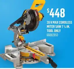 Canac 20 V MAX Cordless Miter Saw 71/4in. Tool Only offer