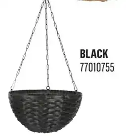 Canac Polyrattan Effect Hanging Flower Pot 113/4in offer