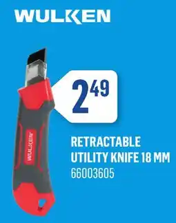 Canac Retractable Utility Knife 18mm offer