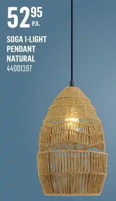 Canac Soga 1-Light Pendant offer